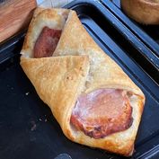 Cheese and bacon slice - £1.40