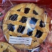 Mixed fruit lattice tart - £3.20