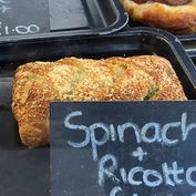 Spinach and ricotta slice £1.50