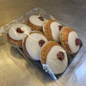 Small iced cherry Bakewell (pack of 6) - £3.10