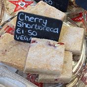 Cherry shortbread (Vegan) - £1.50